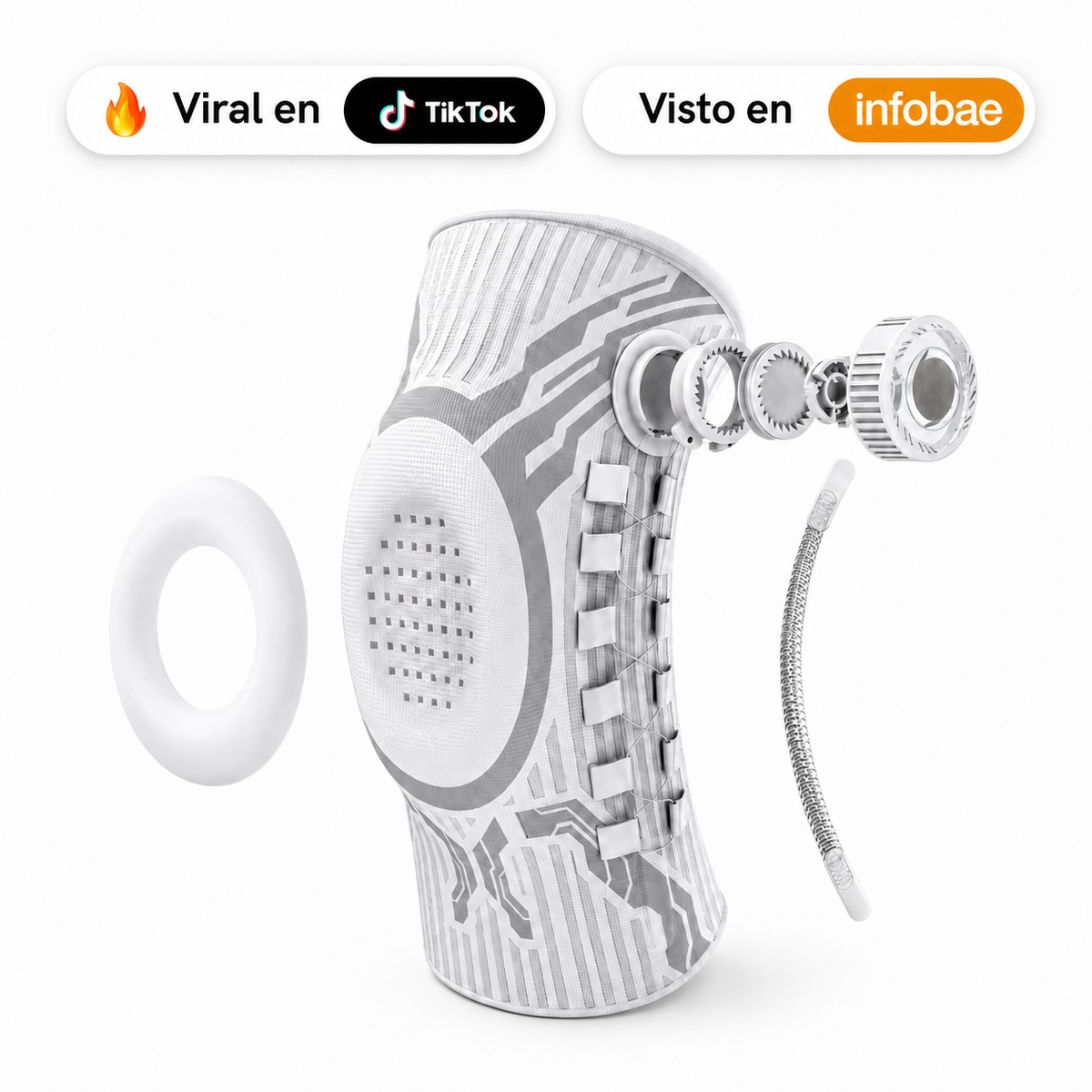 Rodillera Deportiva Drix Win Pro® con TorqueLock System™ (Soporte Rotuliano y Estabilidad Lateral)