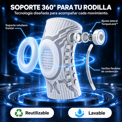 Rodillera Deportiva Drix Win Pro® con TorqueLock System™ (Soporte Rotuliano y Estabilidad Lateral)