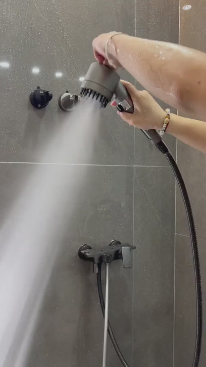 Cabezal de Ducha con Filtración Tri-Action · Elimina cal, cloro y metales pesados del agua